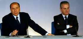 Il Presidente del Consiglio dei Ministri Silvio Berlusconi ed il Ministro Claudio Scajola