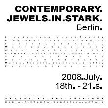 Cover Catalogo CONTEMPORARY JEWEL IN STARK BERLIN