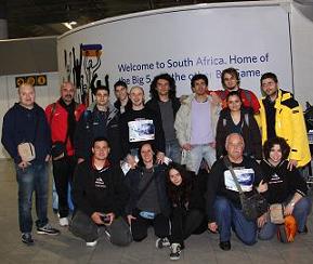 L'equipe della VI spedizione 2009 in SudAfrica Sulle Orme del Grande Squalo Bianco 