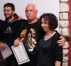 da sinistra: Primo Micarelli, Franco Iosa, Sara Andreotti