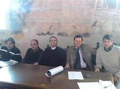 da sinistra: Gino Stella, Stefano Zacchini, Giancarlo Capitani, Alfio Meraviglia, Manuel Catini