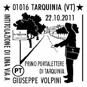 L'annullo filatelico speciale di Poste Italiane per Giuseppe Volpini