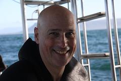 Pietro Spirito (scrittore, giornalista) a bordo de il Barracuda - Gansbaai 2009