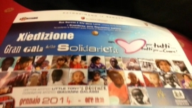 XI Gran Gala di Solidarietà “Un cuore per tutti… tutti per un cuore” a Roma il 5 gennaio 2014