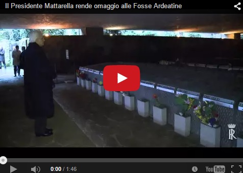 Il Presidente Mattarella rende omaggio alle Fosse Ardeatine