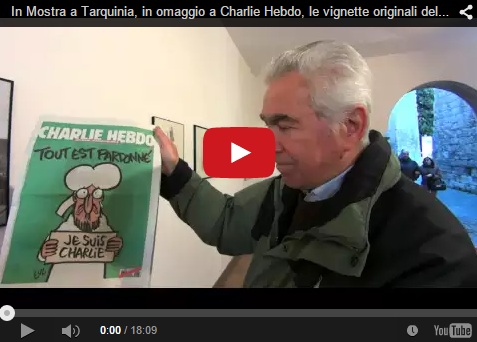 In mostra a Tarquinia, in omaggio a Charlie Hebdo, le vignette originali del 1970 di Georges Wolinski