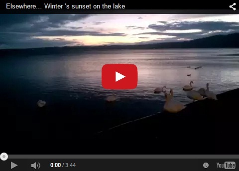 Elsewhere…  l’ “Altrove” accanto a noi – WINTER ‘S SUNSET ON THE LAKE