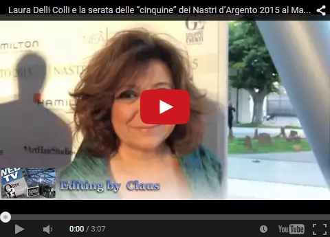 Laura Delli Colli e la serata delle “cinquine” dei Nastri d’Argento 2015 al Maxxi di Roma