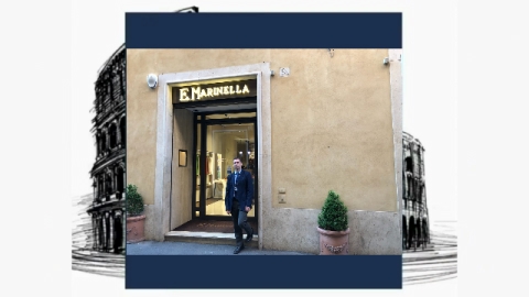 Un anno di vita del negozio romano di Marinella a via di Campo Marzio