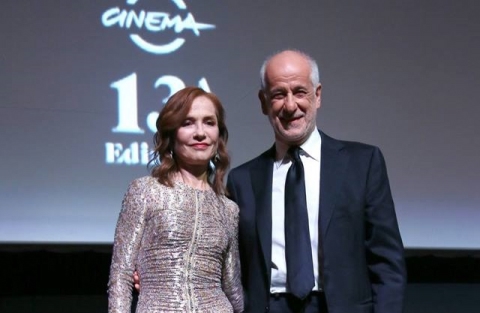 La sempre affascinante e bravissima Isabelle Huppert Premio alla Carriera alla Festa del Cinema di Roma 13