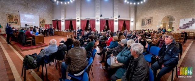 Sala consiliare Comune di Tarquinia 4 febbraio 2018