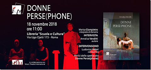 A Roma la presentazione con l’autrice Annalisa Venditti di “Donne Perse(phone)”