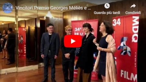Mar del Plata 2019 - Vincitori Premio Georges Méliès e Ambasciatrice di Francia in Argentina Claudia Scherer a MDQ 34