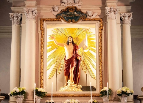 Il Cristo Risorto nella Chiesa di San Giuseppe a Tarquinia