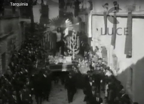 Tarquinia Aprile 1929 Processione del Cristo Risorto