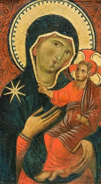 Madonna di Valverde Tarquinia Icona bizantina odigitria