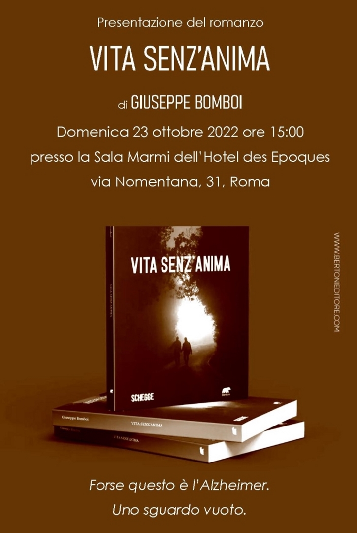 Presentazione Vita senzanima di Giuseppe Bomboi Sala Marmi Hotel des Epoques di Via Nomentana Roma